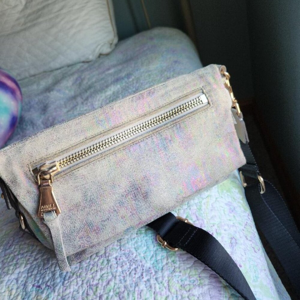 Aimee Kestenberg Rainbow Suede Crossbody Bag